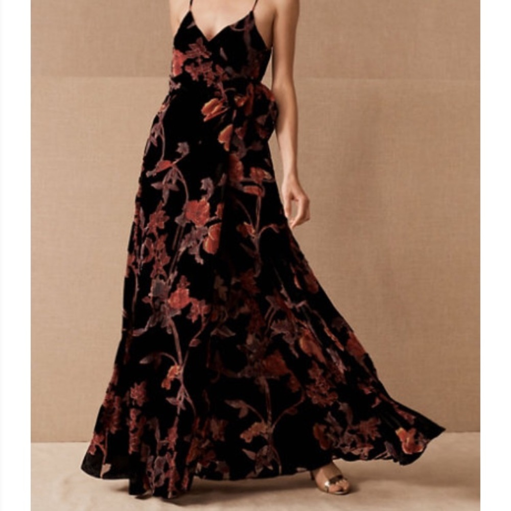 Hutch Porto Floral Velvet Dress, Small